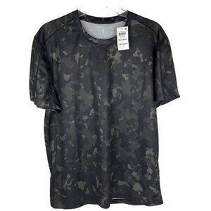 Ideology Men's Birdseye Camo Training Mesh Short Sleeve T-Shirt Black M